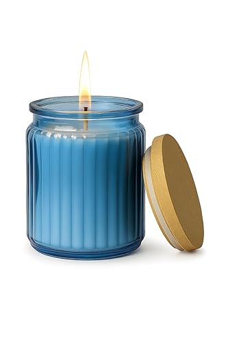 Luxury Designer Jar Candle | 100% Soy Wax | 200g | Home Decor & Gifting | The Remedial Store (Blue)