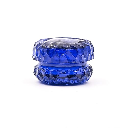 Diamond Cut Scented Candle with Lid |100% Pure Soy Wax | Impressive Design for Home Décor | Eco Friendly | Smokeless and Clean Burning | Aroma Therapy (Blue) || The Remedial store