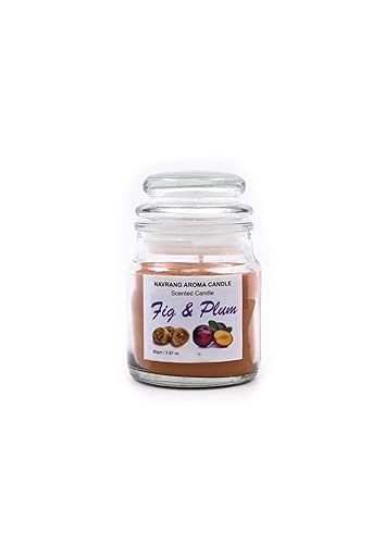 Fig & Plum Scented Yankee Jar Candle - Lasts Upto 48 Hours - THE REMEDIAL STORE