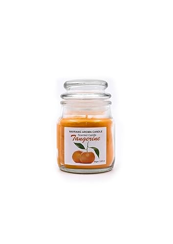 Tangerine Scented Yankee Jar Candle - Lasts Upto 48 Hours - THE REMEDIAL STORE