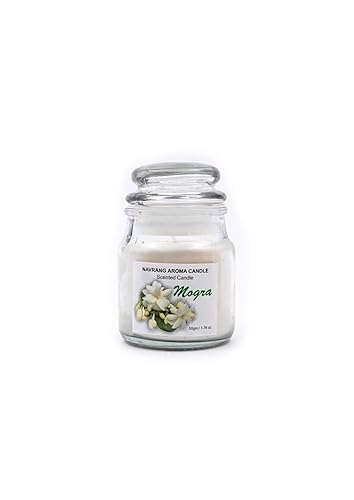 Mogra Scented Yankee Jar Candle - Lasts Upto 48 Hours - THE REMEDIAL STORE