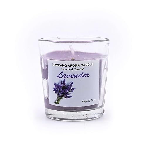 Pack of 3 Lavender Votive Glass Scented Candle - Lasts Upto 48 Hours - THE REMEDIAL STORE