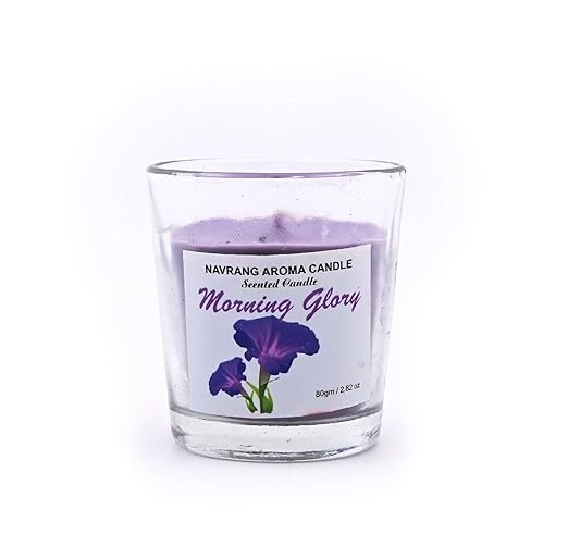 Pack of 3 Morning Glory Votive Glass Scented Candle - Lasts Upto 48 Hours - THE REMEDIAL STORE