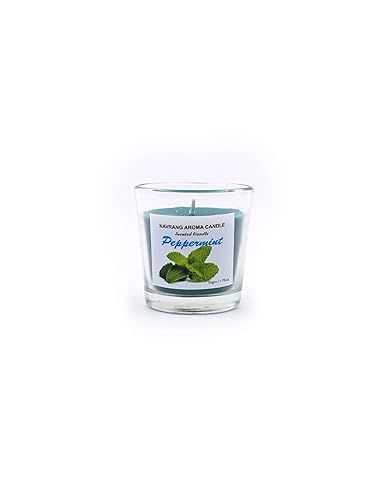 Pack of 3 Peppermint Votive Glass Scented Candle - Lasts Upto 48 Hours - THE REMEDIAL STORE