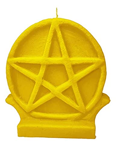 Yellow Pentacle Candle - 400 gm | Aromatherapy Scented Candle | The Remedial Store